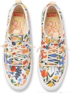 Keds x Rifle Paper Kickback Citrus Garden Party Shoes Size 9